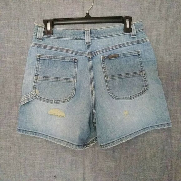 Vtg. Riveted By Lee High Waisted Carpenter Shorts - Picture 2 of 12